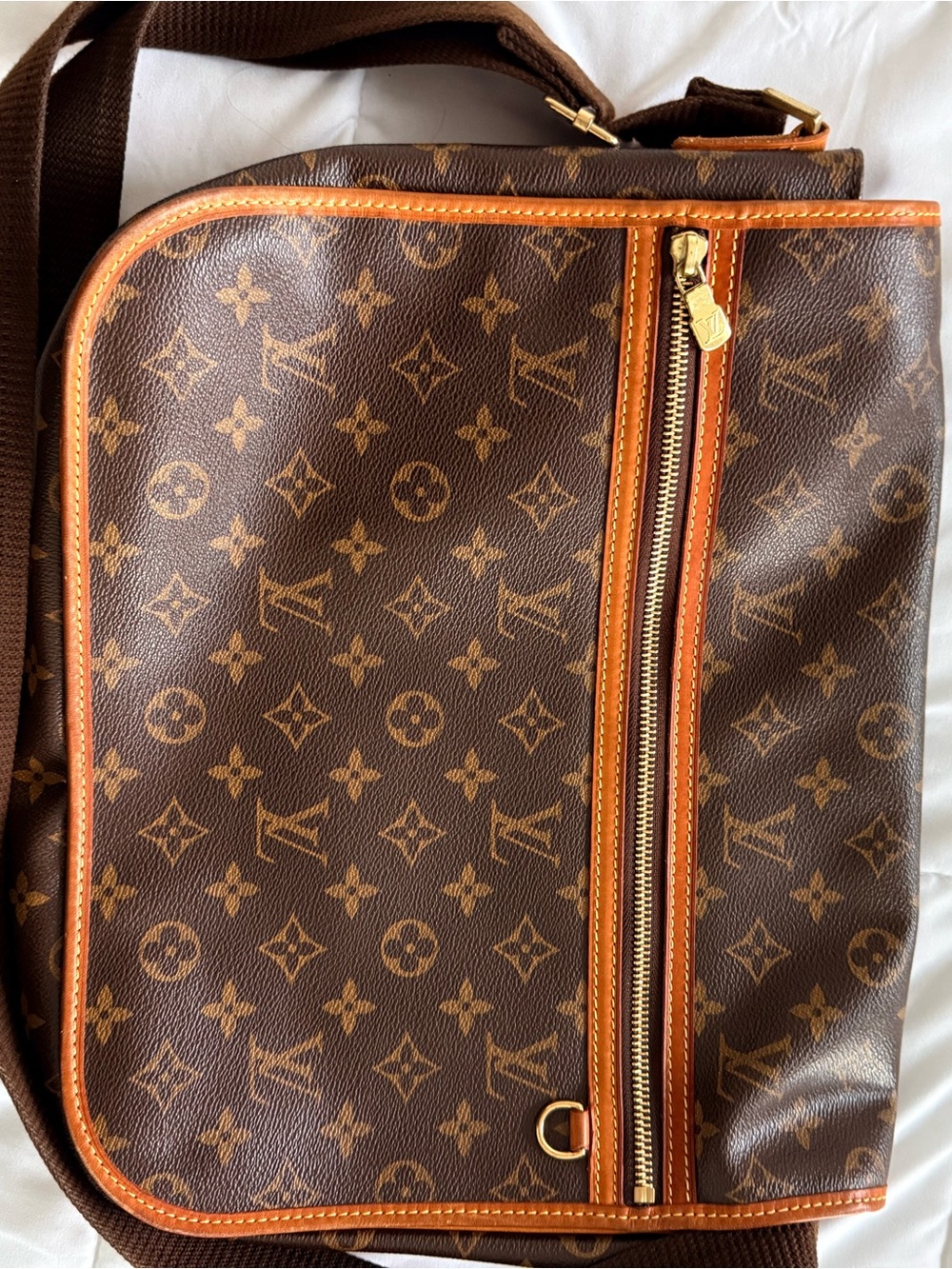 Louis Vuitton Monogram Messenger Bag in Brown and Tan